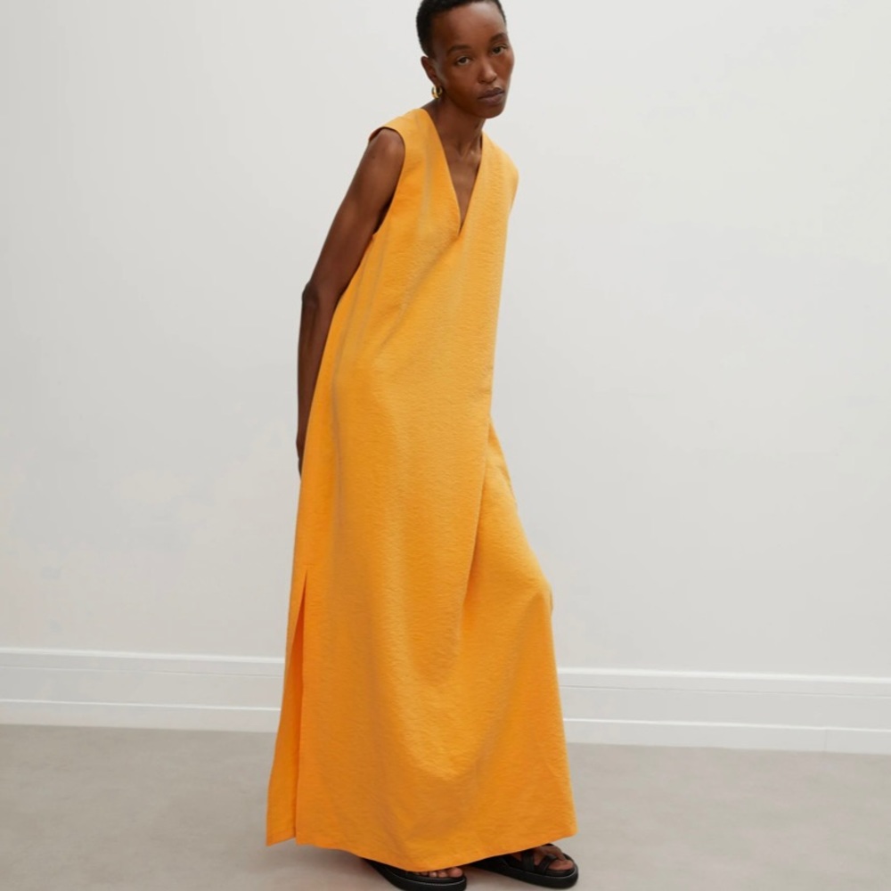 NWT ROHE Aviv Silk Dress in Orangina